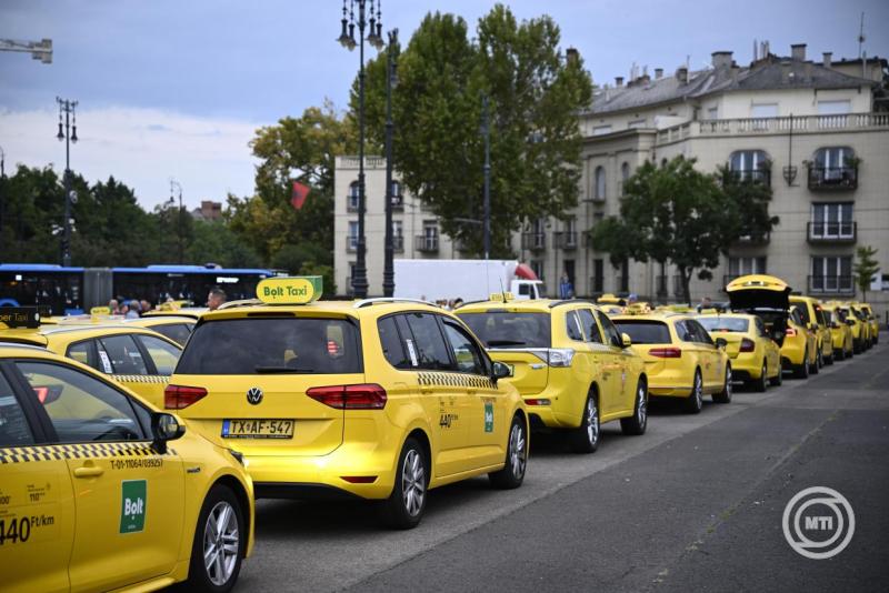 Taxis demonstráció Budapesten