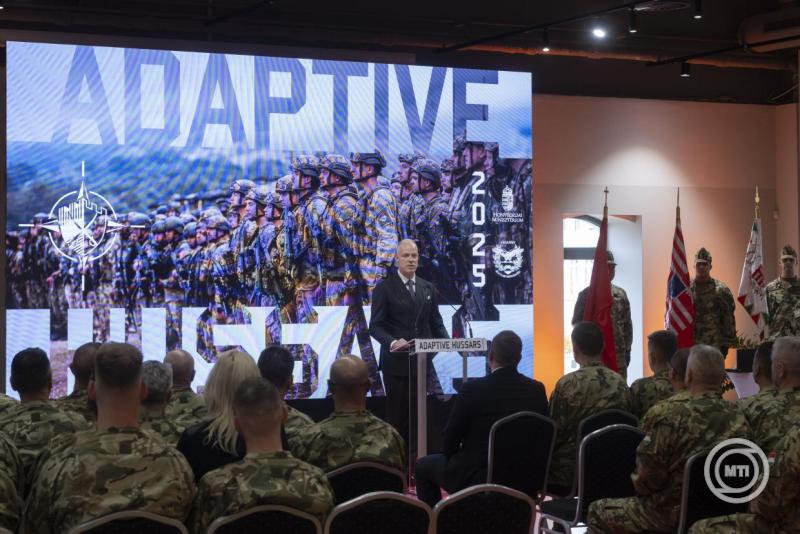 Az Adaptive Hussars 2025 katonai gyakorlat zárórendezvénye
