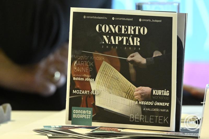 A Concerto Budapest évadbejelentő sajtótájékoztatója