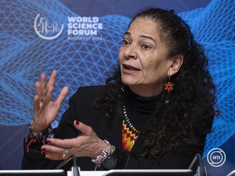 A World Science Forum záró sajtótájékoztatója az Országházban