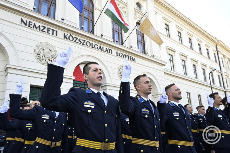 A Nemzeti Közszolgálati Egyetem Rendészettudományi Karának és Katasztrófavédelmi Intézetének tisztavatója