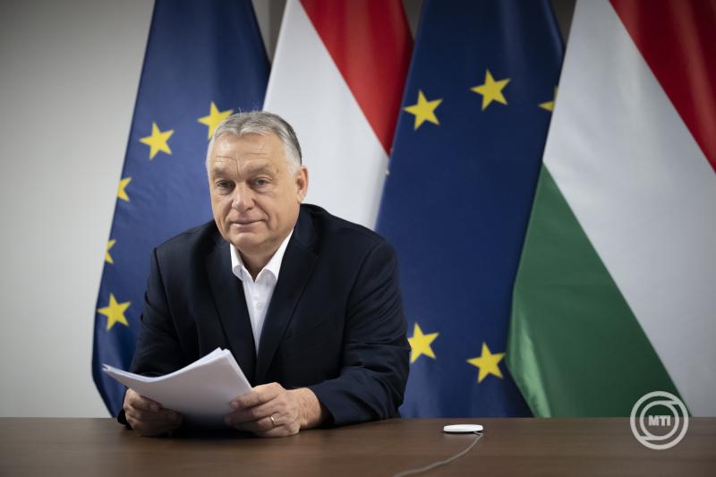 Orbn Viktor videokonferencin vett rszt a jv heti EU-cscs eltt