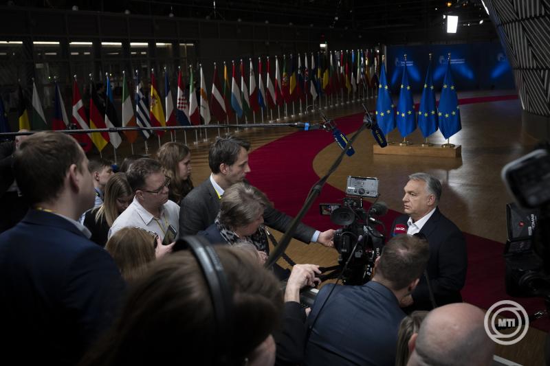 EU-csúcs Brüsszelben - Orbán Viktor
