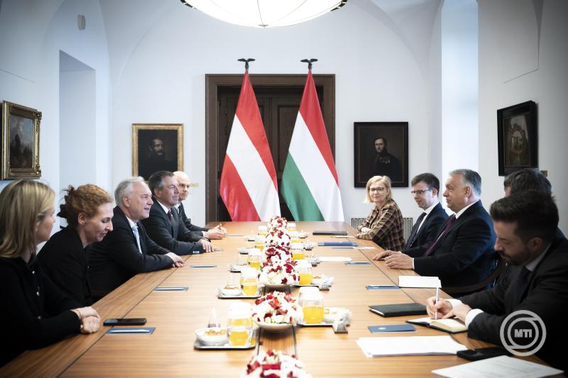 Orbán Viktor fogadta az osztrák Nemzeti Tanács elnökét