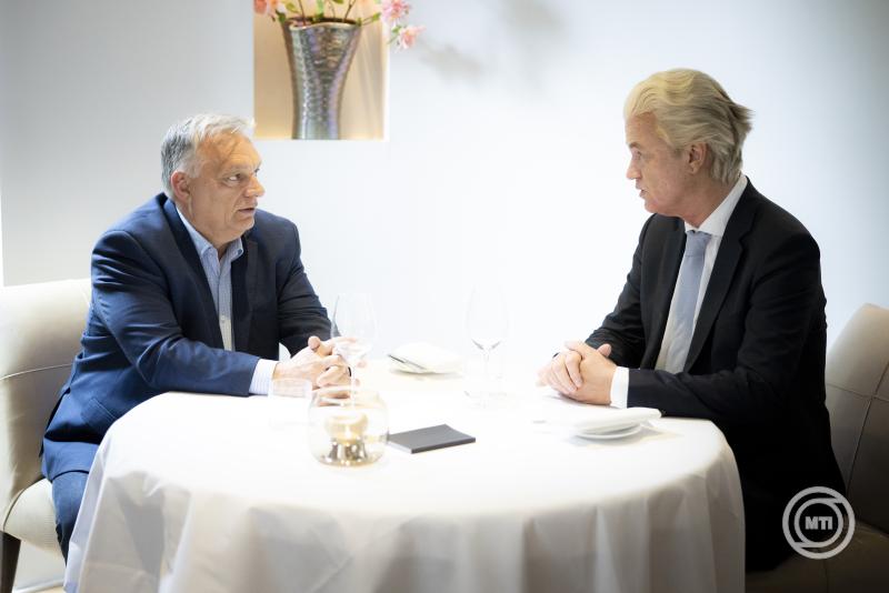 Orbán Viktor és Geert Wilders találkozója