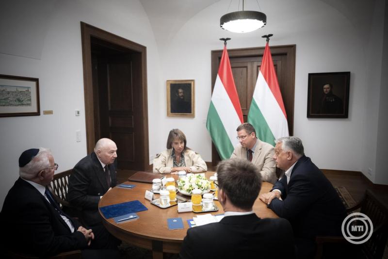 Orbán Viktor fogadta az Európai Zsidó Kongresszus elnökét