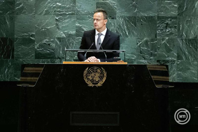 Szijjártó Péter felszólalt az ENSZ közgyűlésének általános vitáján