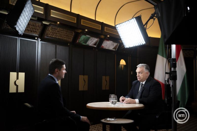 Orbán Viktor interjút adott az M1 aktuális csatornának