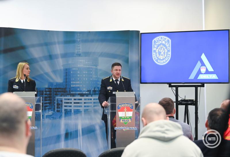 Sajtótájékoztató a Pest Vármegyei Rendőr-főkapitányság legutóbbi felderítéséről