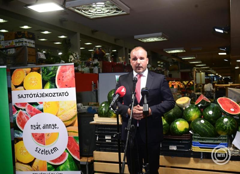 A magyar dinnye fogyasztását ösztönző kampány sajtótájékoztatója