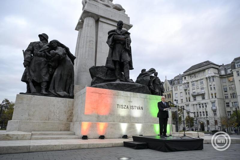 Megemlékezés Tisza István halálának 107. évfordulóján Budapesten