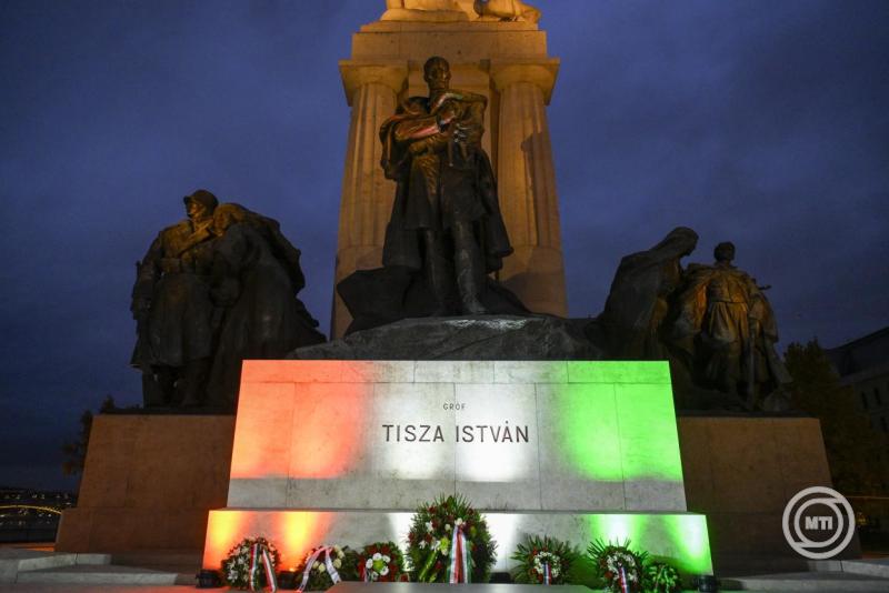 Megemlékezés Tisza István halálának 107. évfordulóján Budapesten