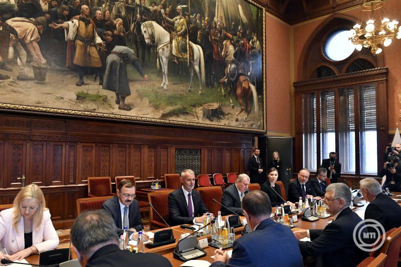 Kövér László fogadta a szlovák Nemzeti Tanács elnökét