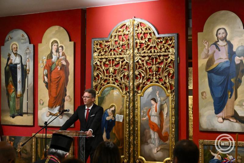 A magyar-szerb kulturális évadot megnyitó sajtótájékoztató Szentendrén