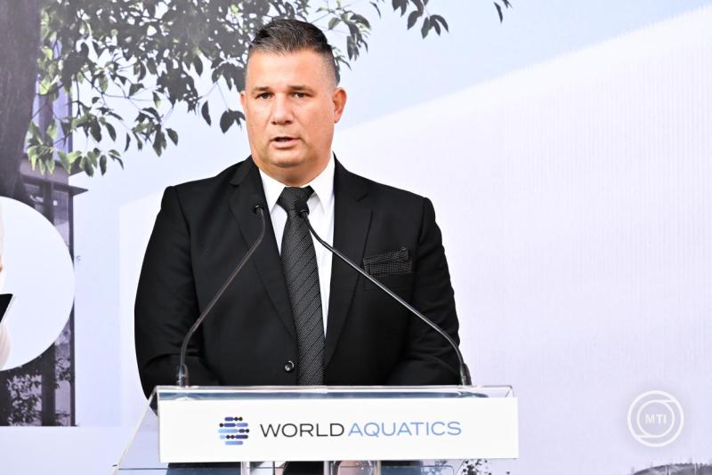 Letették a World Aquatics székházának alapkövét Budapesten