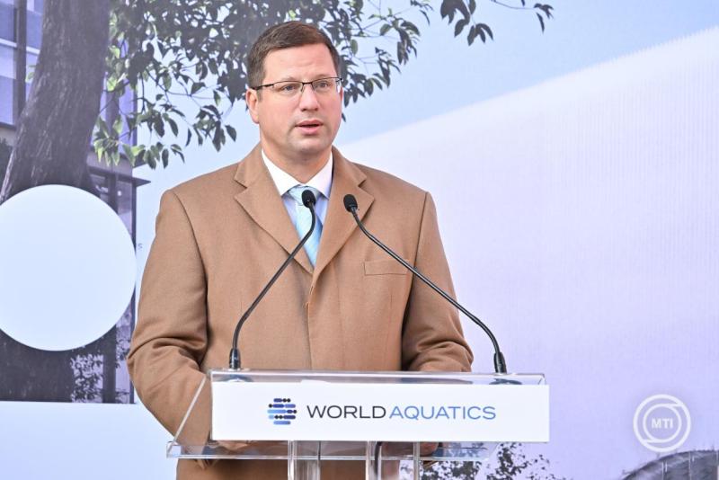 Letették a World Aquatics székházának alapkövét Budapesten