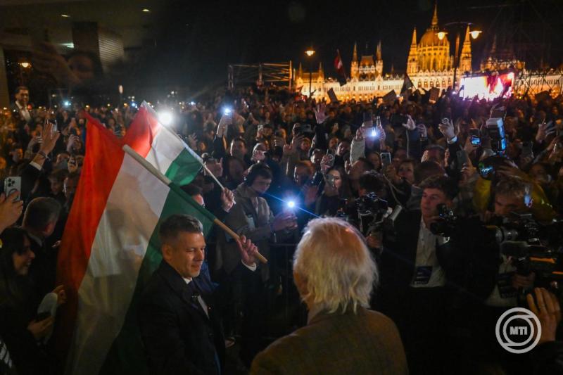 Választás 2026 - A Tisza Párt eredményvárója Budapesten